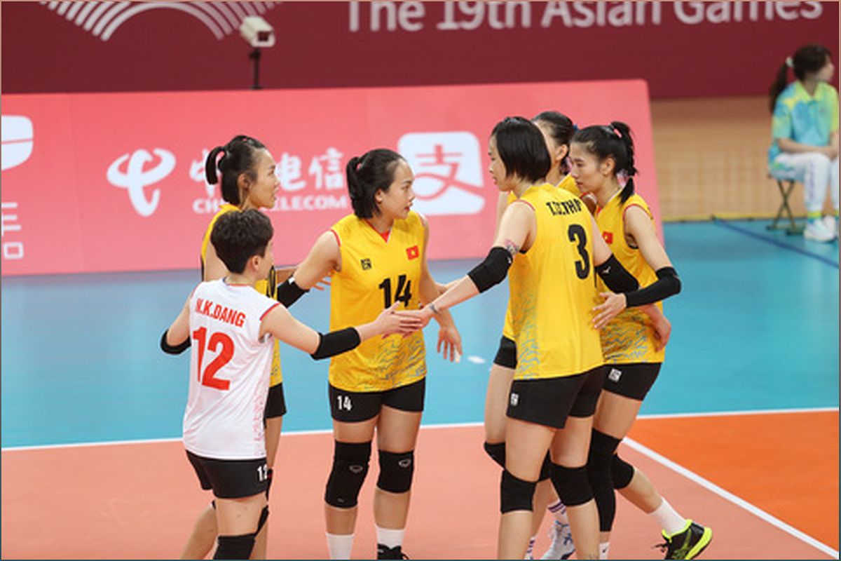 Tuyển bóng chuyền nữ Việt Nam thắng dễ Nepal ở trận ra quân Asiad 19