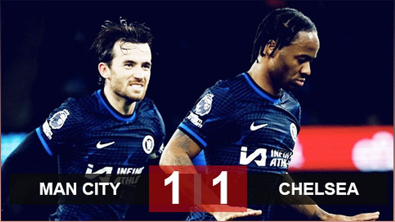 Man City hòa Chelsea 1-1 sau trận đấu kịch tính - 529329986