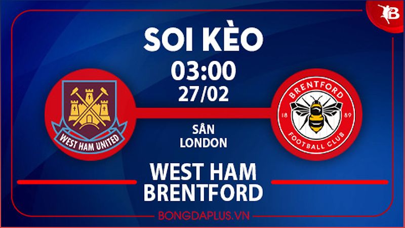 Trận đấu giữa West Ham và Brentford: Lợi thế phạt góc cho West Ham - 626988296